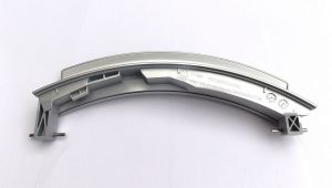 Stříbrná rukojeť dveří, madlo, otvírání do pračky Bosch Siemens - 00751283 BSH - Bosch / Siemens