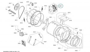 Naprogramovaný výkonový modul praček Bosch Siemens - 00746206