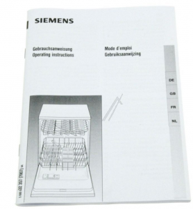 Návod k použití, myčka nádobí Bosch / Siemens - 00526161