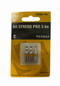 Bit Strend Pro S2 plochý 0,6x4,0 mm, sada 3 kusy