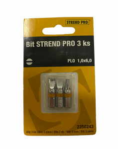 Bit Strend Pro S2 plochý 1,0x6,0 mm, sada 3 kusy