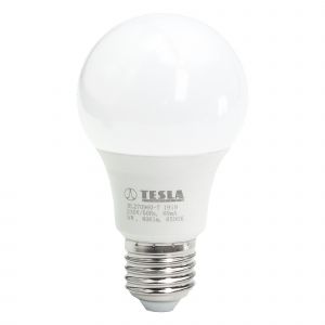 Tesla - LED žárovka BULB E27, 9W, 230V, 806lm, 25 000h, 6500K studená bílá, 220st