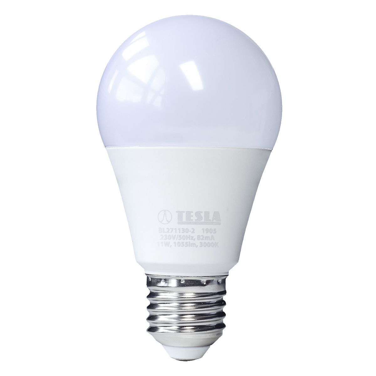 Tesla - LED žárovka BULB E27, 11W, 230V, 1055lm, 25 000h, 3000K teplá bílá, 220st Tesla Lighting