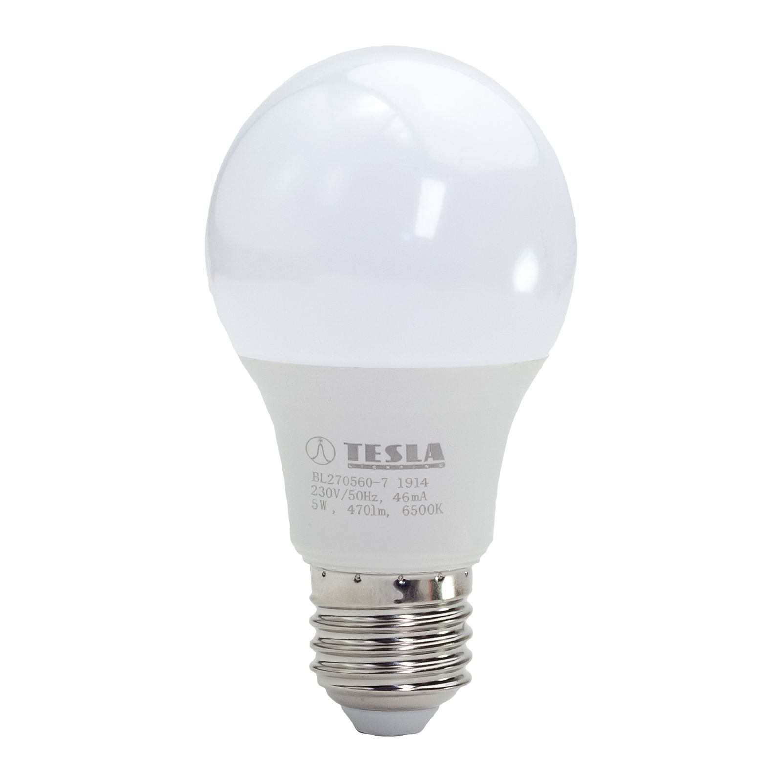 Tesla - LED žárovka BULB, E27, 5W, 230V, 470lm, 25 000h, 6500K studená bílá Tesla Lighting