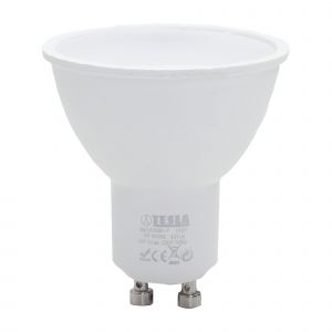 Tesla - LED žárovka GU10, 5W, 230V, 410lm, 25 000h, 6000K studená bílá, 100st