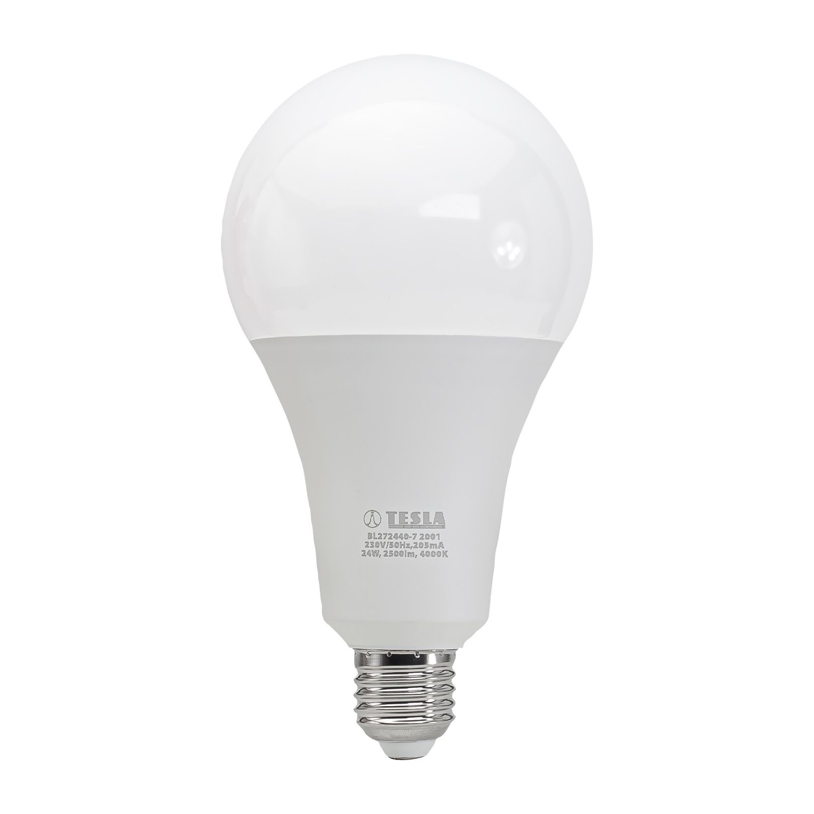 Tesla - LED žárovka BULB E27, 24W, 230V, 2500lm, 25 000h, 4000K denní bílá 220st Tesla Lighting