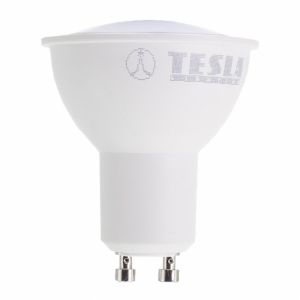 Tesla - LED žárovka GU10, 5W, 230V, 410lm, 25 000h, 4000K denní bílá, 100st